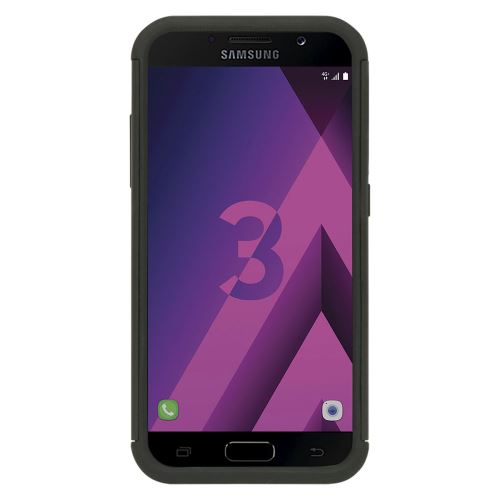 Mobilis BUMPER - Achterzijde behuizing voor mobiele telefoon - robuust - silicone, polycarbonaat - voor Samsung Galaxy A3 (2017)
