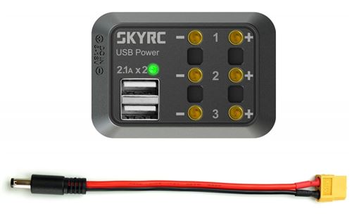 Power Distributor Dc 2,5 (max 10a + Usb 5v 2,1a) Skyrc