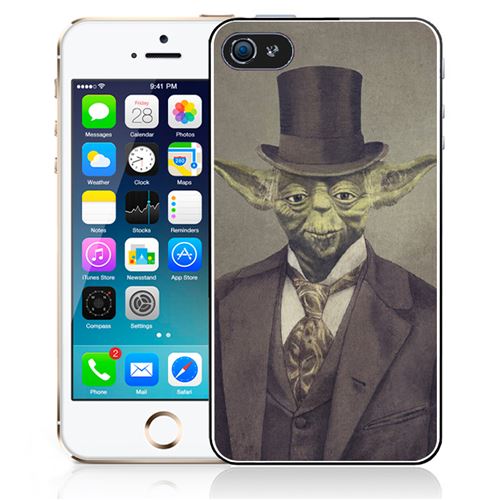 Coque pour iPhone 5C star wars vintage yoda