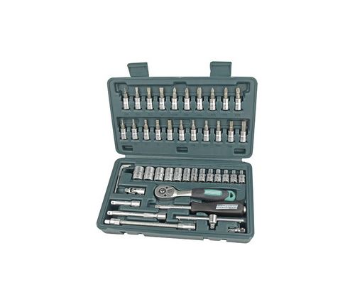 Kit de cl&eacute; &agrave; cliquet 46 pi&egrave;ces 1/4
