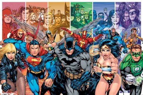 Ligue De Justice D'Amérique Poster - Générations, Batman, Superman, Wonder Woman, Green Lantern (61x91 cm)