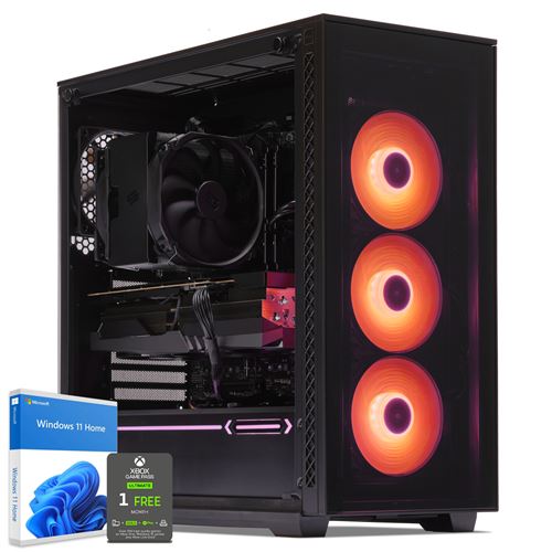 PC Gaming AMD Ryzen 7 2700X, RTX 2070, 16 Go RAM DDR4, 250Go SSD NVMe M.2 PCIe, 2To HDD, USB 3.1. PC Gamer Ultimate. Unité centrale avec Windows 10