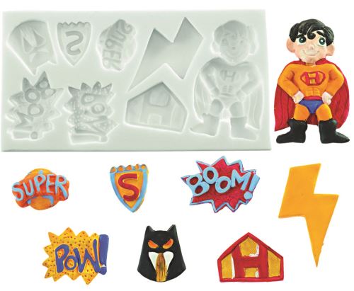 Plaque silicone super hero