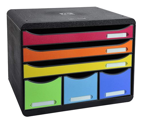 Exacompta Store-Box Maxi 6 tiroirs Iderama Arlequin