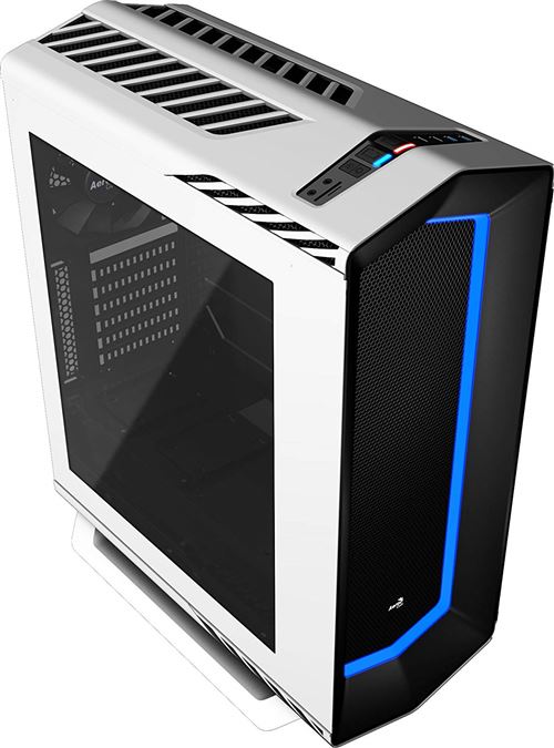 Aerocool P7 de C1 White Mid Tower Boîtier avec Ventilateur PWM et Refroidissement à Eau Blanc