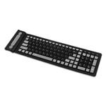 Clavier Silicone étanche Noir USB QWERTY - Pour PC, PS4, Universel - Neuf Sous Blister