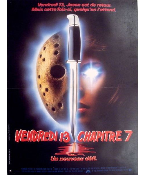 Vendredi 13 Chapitre 7 AFFICHE CINEMA ORIGINALE