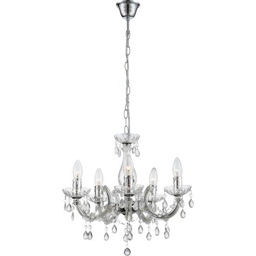 GLOBO Lustre CUIMBRA II Acrylique Chromé transparent 63116-5