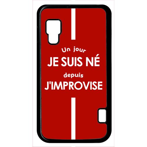 Coque Lg Optimus L5 Ii Dual E455 Un Jour Je Suis N Depuis J Improvise Rouge