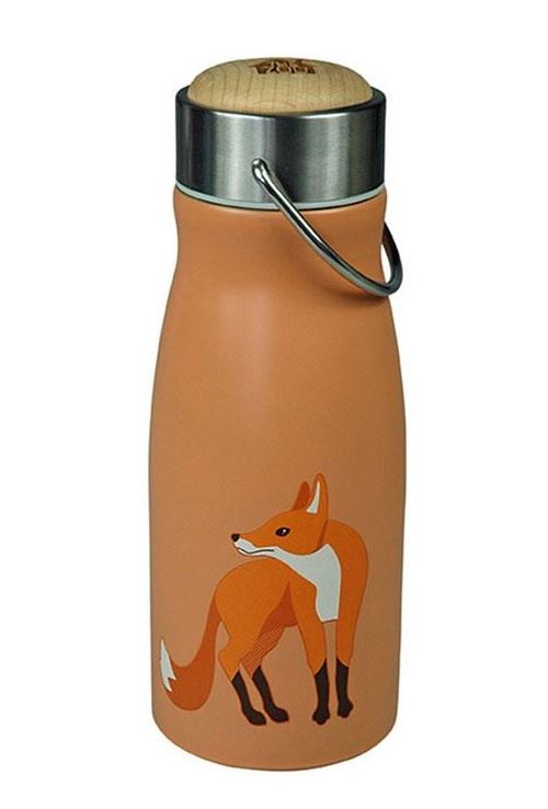 The Zoo gobelet Fox300 ml en acier inoxydable orange/argent