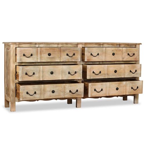 vidaXL Buffet Bois de manguier massif 200 x 40 x 90 cm
