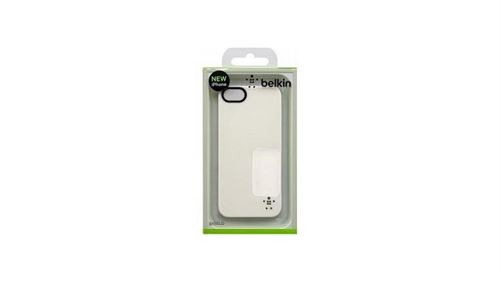 Belkin - Étui rigide de luxe pour iPhone 5 / 5S, blanc