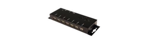 EXSYS 1178 Métal Port USB 2.0 Hub avec Adaptateur Secteur (7)