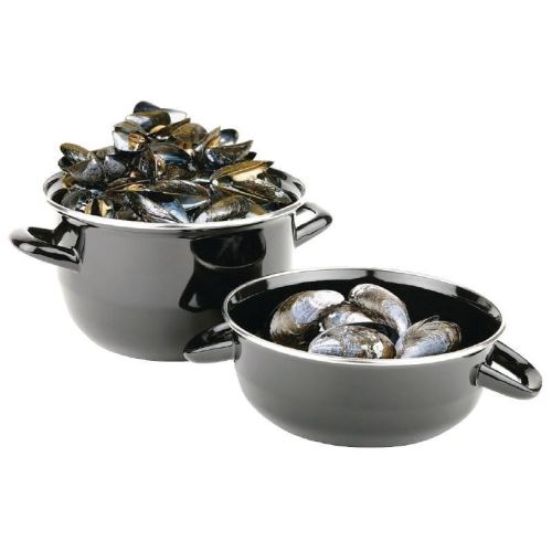 Marmites à moules émaillées olympia 1kg