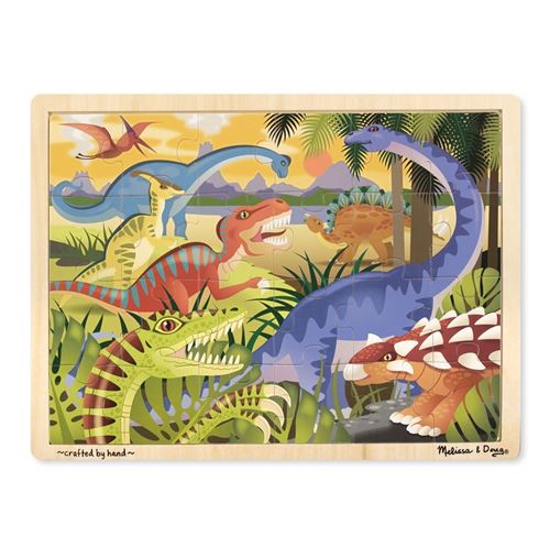 Melissa & Doug puzzle en bois dinosaure 24 pièces