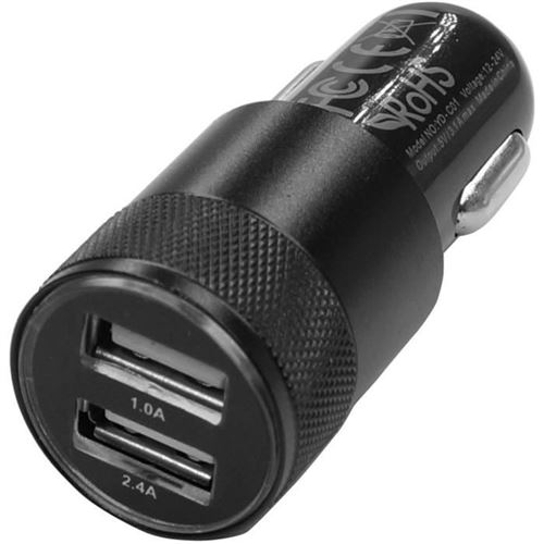 CONTINENTAL EDISON Chargeur allume-cigare double entrée 1A+2.4A
