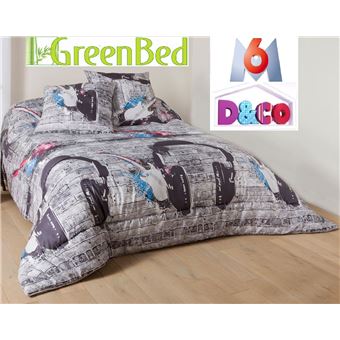 Pack Couette Imprimée 140x200 350 Gr+ 1 Oreiller 600gr ...