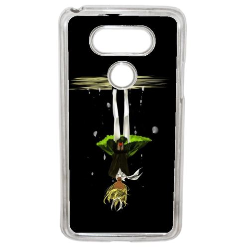 Coque Manga Fille Cheveux Jaune A L'envers Compatible G5 Transparent