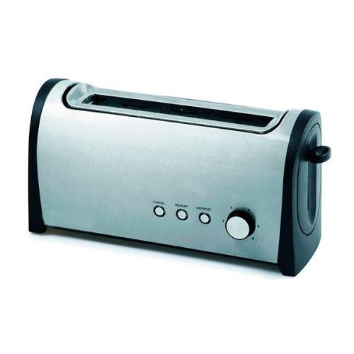 Grille-pain 1000W en acier inoxydable - Toast