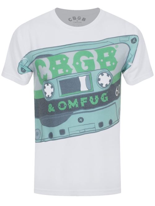 CBGB T-Shirt Tape sublimation Homme Blanc - Taille XL