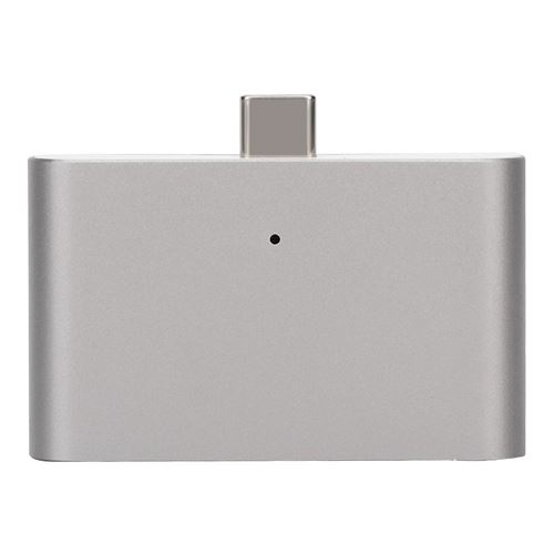 Adaptateur de Type C Répartiteur multifonction Station d'accueil 3.0 HUB Lecteur de carte OTG, Argent