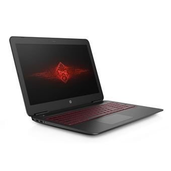 OMEN by HP 15-ax237nf - Core i5 7300HQ / 2.5 GHz - Win 10 Familiale 64 bits - 8 Go RAM - 128 Go SSD + 1 To HDD - 15.6" IPS 1920 x 1080 (Full HD) - NVIDIA GeForce GTX 1050 - 802.11ac, Bluetooth - base noire brillante, motif de maille ombrée, couvercle de - 1