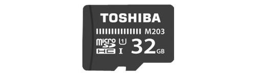 Toshiba M203 - Carte mémoire flash (adaptateur microSDHC - SD inclus(e)) - 32 Go - UHS Class 1 / Class10 - microSDHC UHS-I