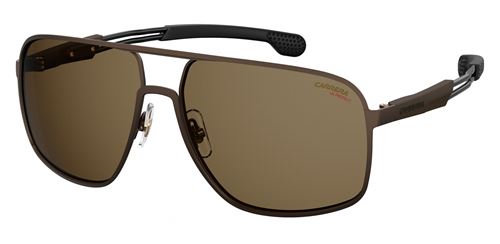 Carrera Eyewear lunettes de soleil 4012/S pilote hommes marron avec verres dorés