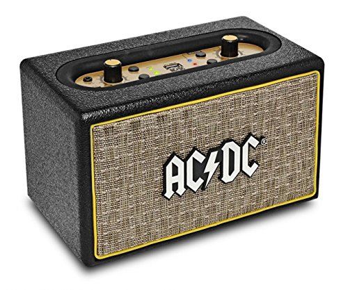 iDance ACDC Classic 2 50 W Marron, Or - Enceintes Portables (8,8 cm, 50 W, 50-20 Hz, 0,5%, avec Fil