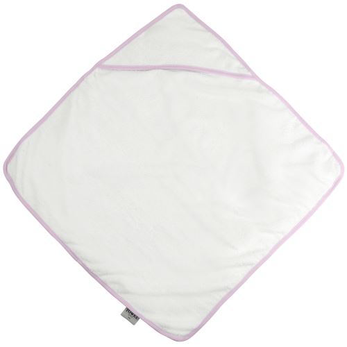 Towel City - Sortie de bain à capuche - Bébé (Taille unique) (Blanc/Rose) - UTRW1582