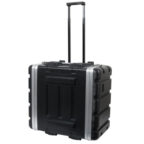 Innox ABS-17-6UT flight case double porte à roulettes en ABS 19 pouces, 6 U