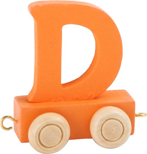 Legler lettre D du train orange 6,5 cm
