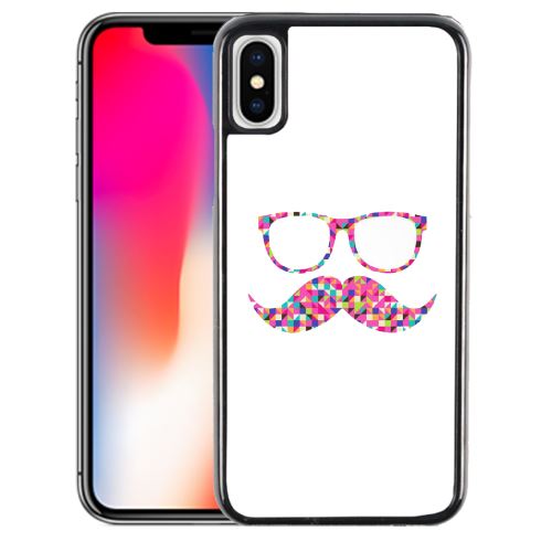 Coque pour iPhone XS lunettes moustache