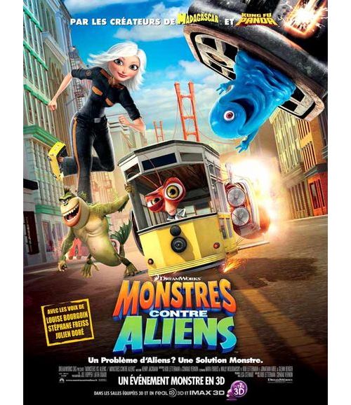 Monstres Contre Aliens AFFICHE CINEMA ORIGINALE