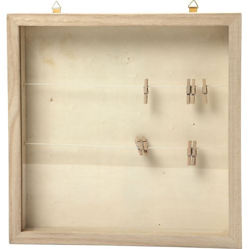 Cadre 3D, dim. 23x23 cm, profondeur 35 cm, paulownia, 1pièce