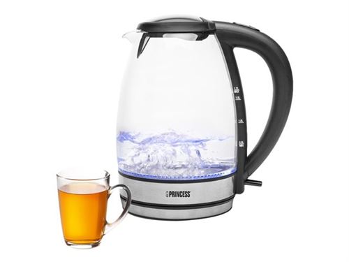 Princess 236015 - Waterkoker - 1.7 liter - 2200 W - transparant