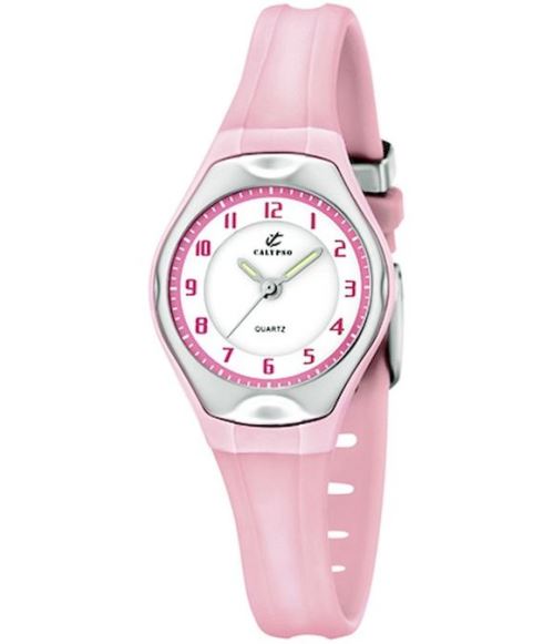 Calypso Montre File K5163/L Blanc, rose