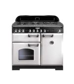 Piano de cuisson gaz falcon cdl100dfwh/c-eu blanc chrome