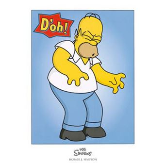 Les Simpson Poster Reproduction Homer Simpson D Oh 80x60 Cm Poster Affiche Enroule Top Prix Fnac