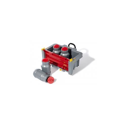 Rolly Toys remorque RollyBoxavec pots à lait 5 pièces gris/rouge