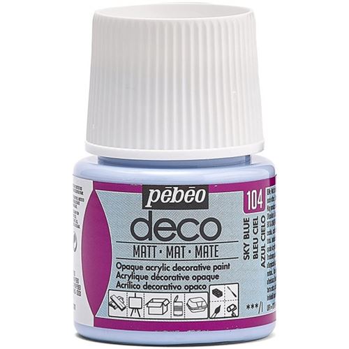 P&eacute;b&eacute;o 204104 D&eacute;co Acrylique Mat 1 Flacon Bleu du Ciel 45 ml