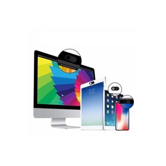 Cache camera x3 pour "sony xperia 1 iii" smartphone webcam pc tablette lot de 3 (noir) - 1