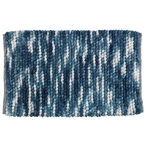 Tapis de bain design Urdu - L. 60 x l. 90 cm - Bleu