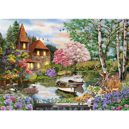 Puzzle 1000 pièces Schmidt - Maison au bord du lac