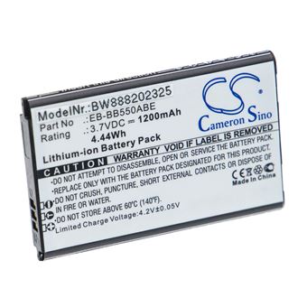 vhbw Batterie compatible avec Samsung Xcover 550, SM-B550, SM-B550H smartphone (1200mAh, 3,7V, Li-ion) - 1