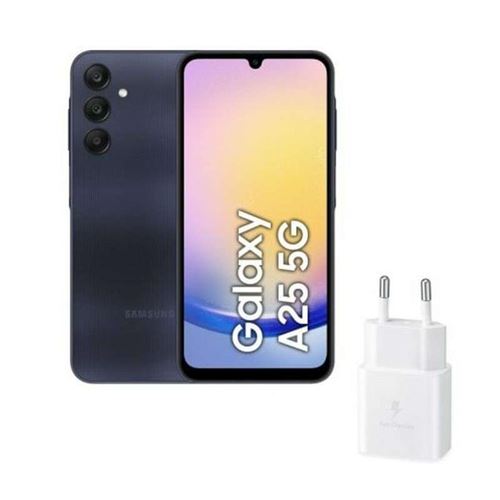 Smartphone Samsung Galaxy A25 noir 6.1 stockage 128 Go