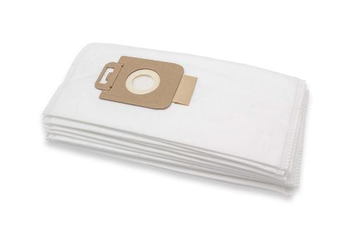 vhbw 10x sacs compatible avec Nilfisk Extreme X100, Extreme X110, Extreme X150, Extreme X150 Parquet aspirateur - microfibres non tissées, blanc