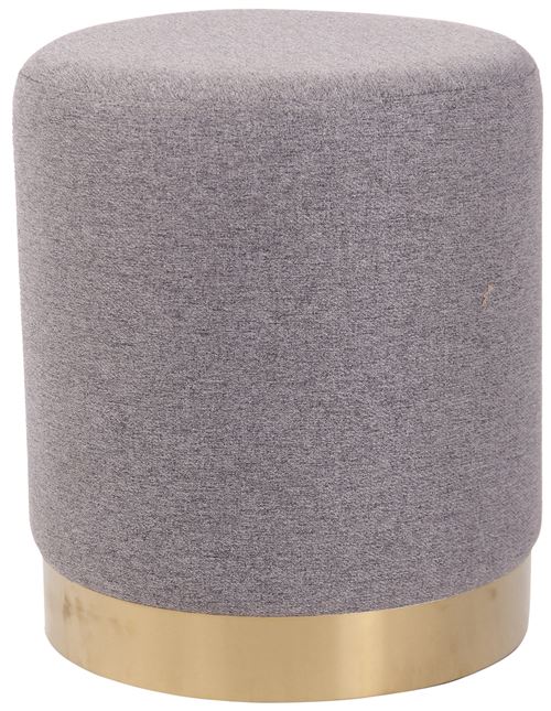 Tabouret bas Repose-pieds élégant Nanning , Gris/Tissu