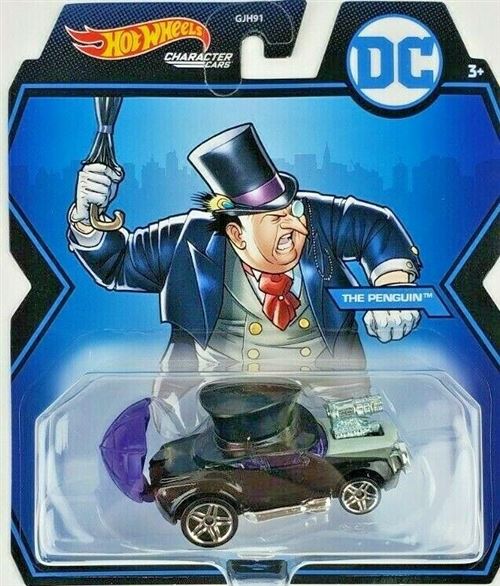 Hot Wheels DC Comics - GYB47 - Voiture en métal - The Penguin - Character Cars 1/64 - Nouveauté 2021