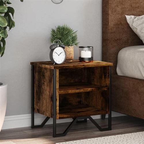 VIDAXL - Table de chevet - Chêne - 40x30x40 cm - 2 pièces - Image 2